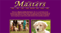 Desktop Screenshot of mastersgoldenretrievers.com